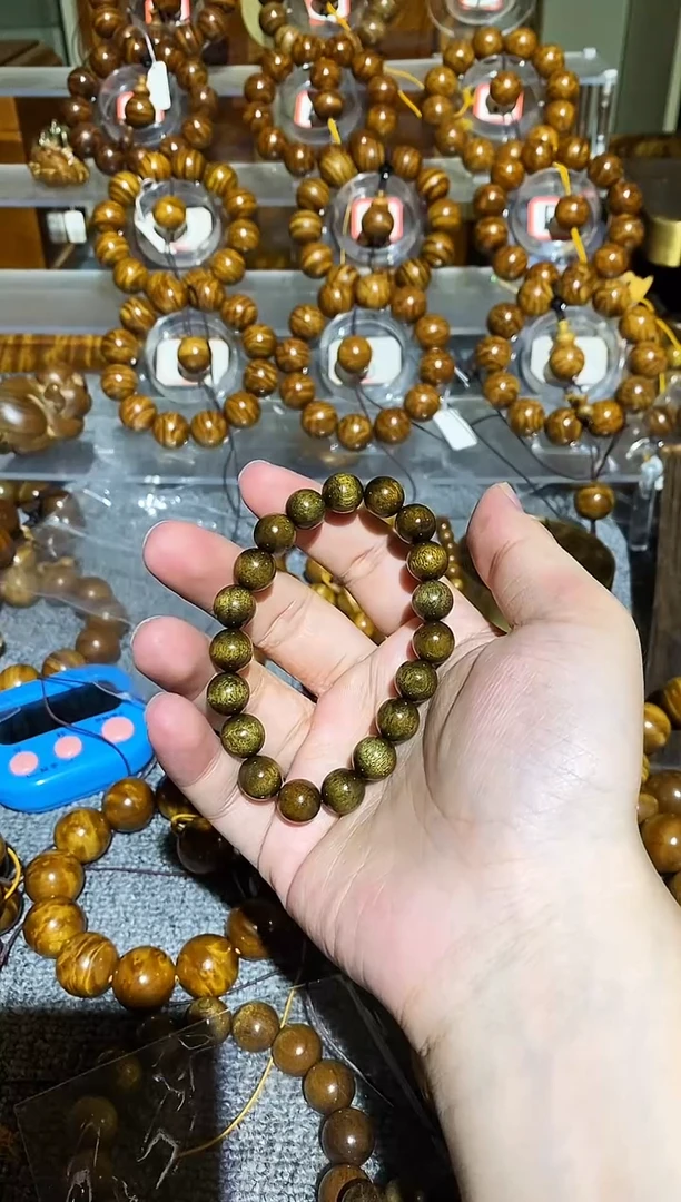 楠木（金丝楠）手串/手链小叶桢楠拆房老料1.0手串