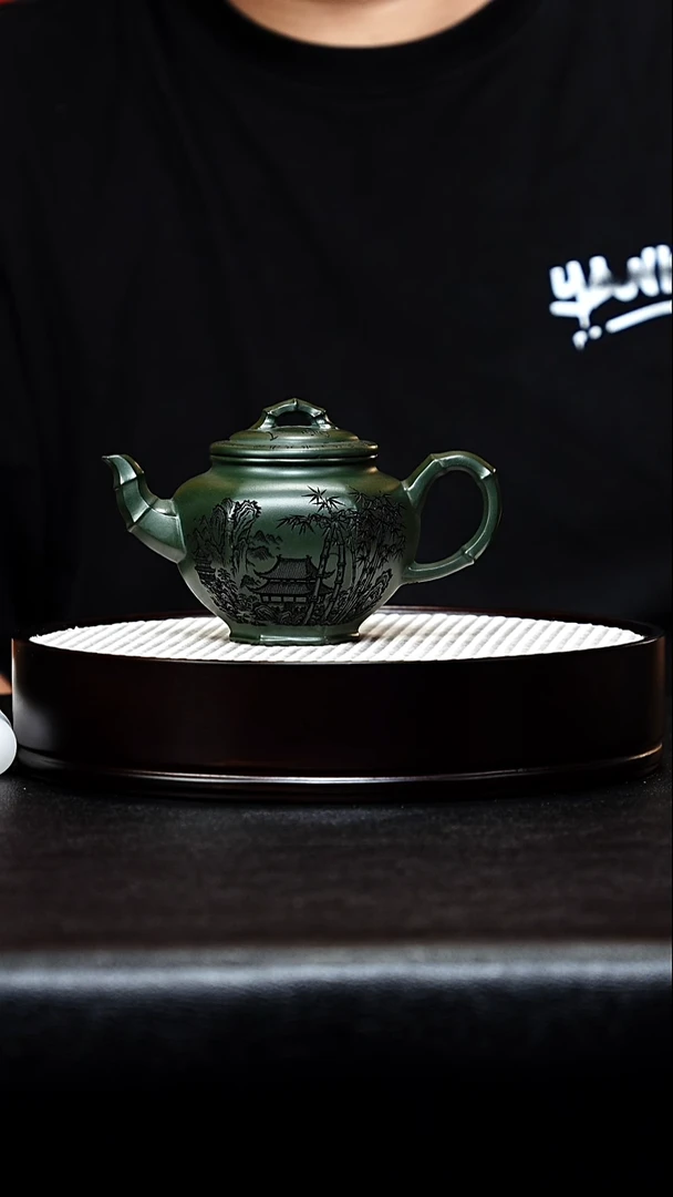 茶杯紫砂宜兴紫砂 竹节报春