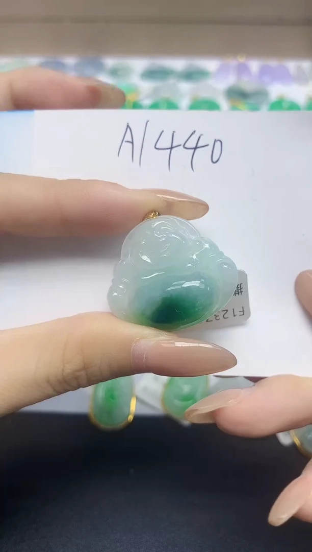 颈饰未镶嵌翡翠天然缅甸翡翠A货翡翠百元以上9元证书费自理娶2