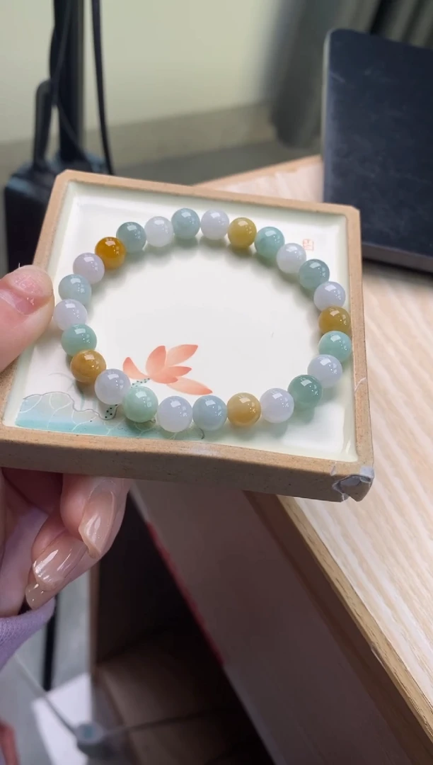 【闪购商品】翡翠手链未镶嵌天然翡翠手串2312