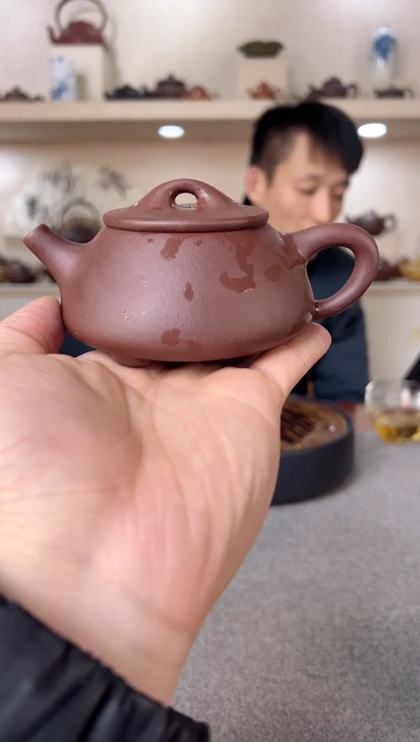 【闪购商品】紫砂茶壶满瓢 紫泥 半手工