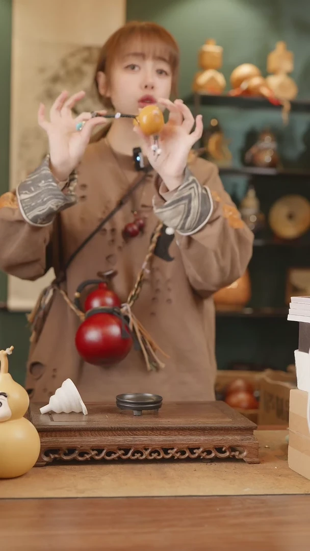 【闪购商品】230号精品天然大漆工艺防渗内胆酒葫芦~