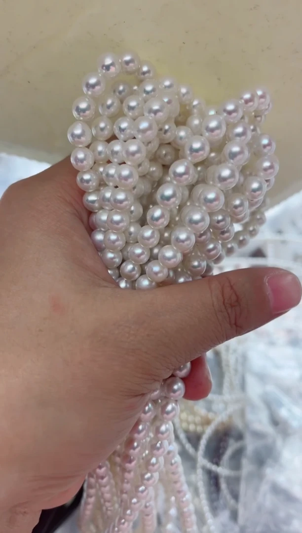 项链银S925镶嵌淡水珍珠多样性发其一，非无暇