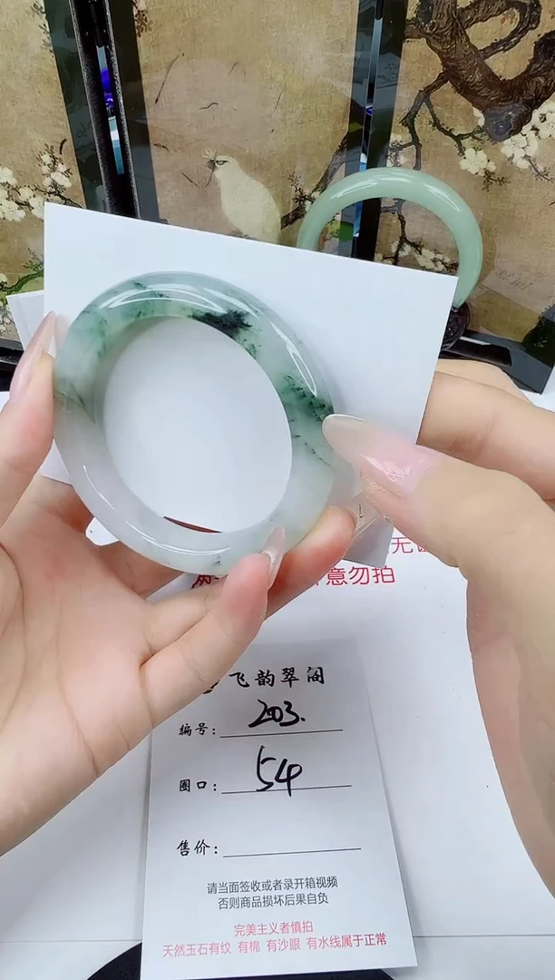 未镶嵌手镯石英质玉203-54/55