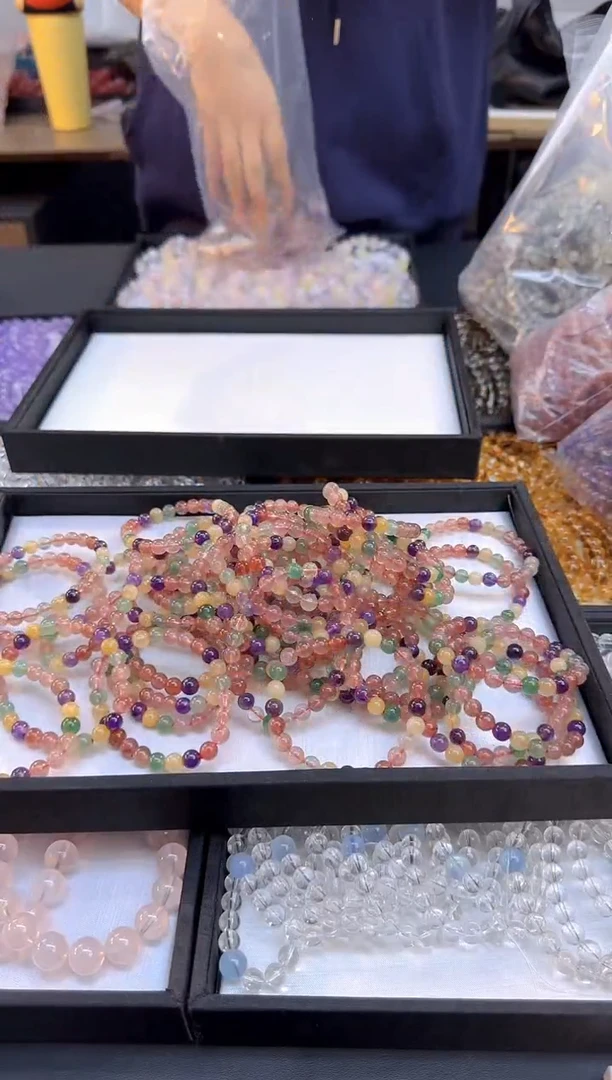 【闪购商品】水晶手串未镶嵌055/多样性发其一/卡7