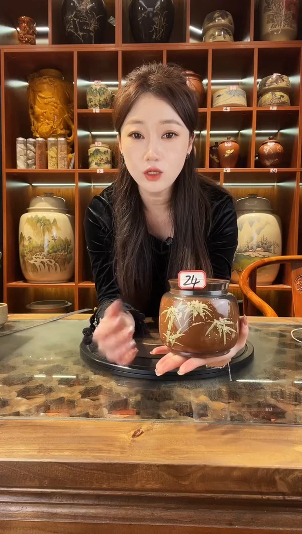 罐云南建水紫陶小斗茶罐@24