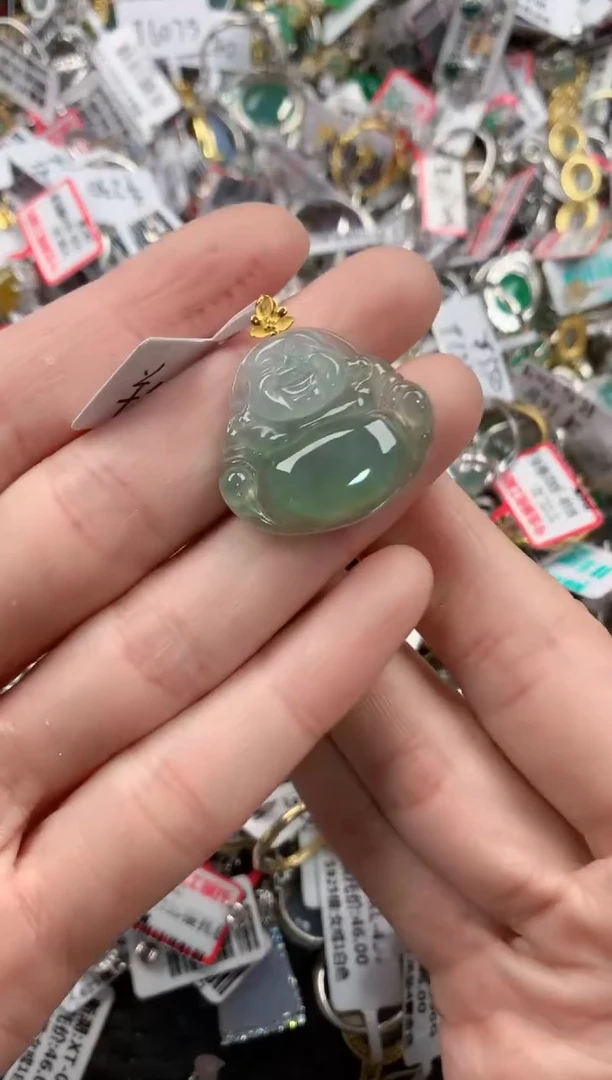 18K金镶嵌戒指翡翠6666-----4