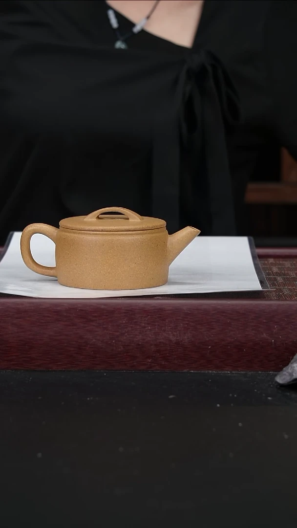 茶壶紫砂孤品汉瓦黄金段
