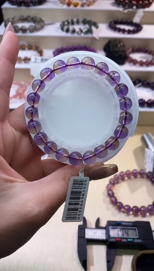 【闪购商品】水晶手链未镶嵌紫黄晶9m+