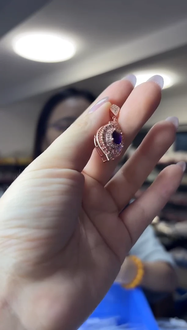颈饰未镶嵌紫晶（多样性发一件）