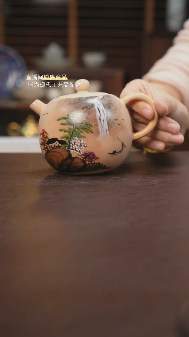 杯景德镇陶瓷杯碗柴烧多人