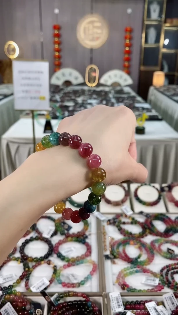 单圈手串9mm+未镶嵌碧玺（多样性发一条）hon