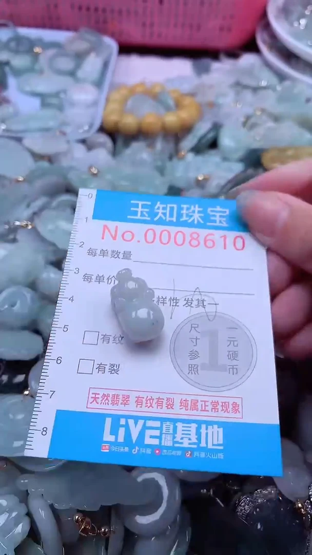 翡翠未镶嵌吊坠(不含链)8610