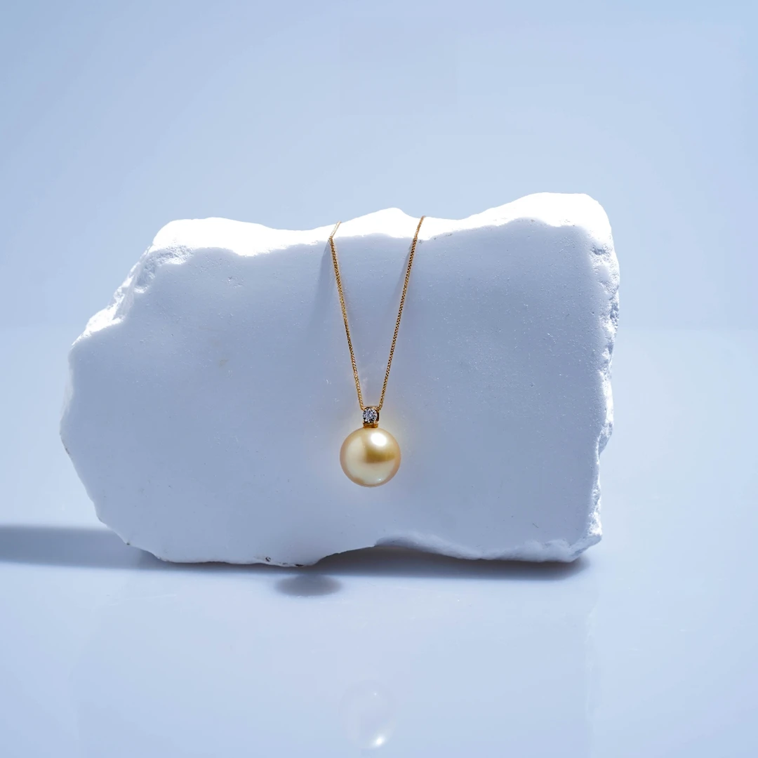 【客服入口   请勿下单】南洋海水金珍珠15mm王妃吊坠