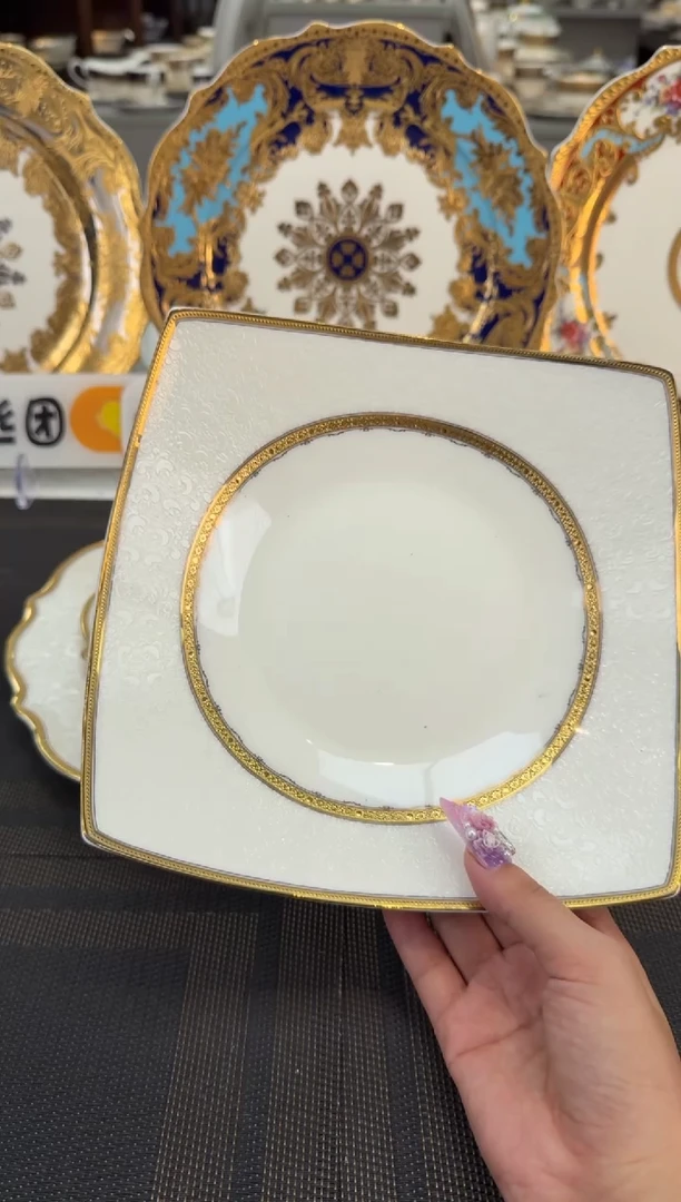 瓷片8英寸方深盘 正品