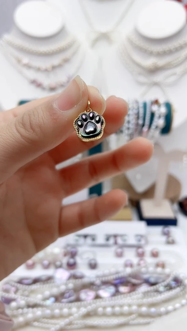 颈饰银S925镶嵌淡水珍珠6