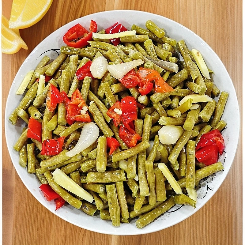 婺源本地农家酸豆角香脆可口酸辣适中食用农产品