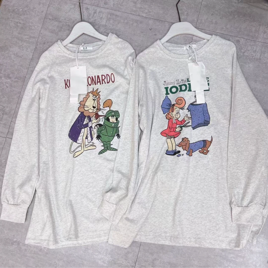 0803字母卡通女士春款打底衫