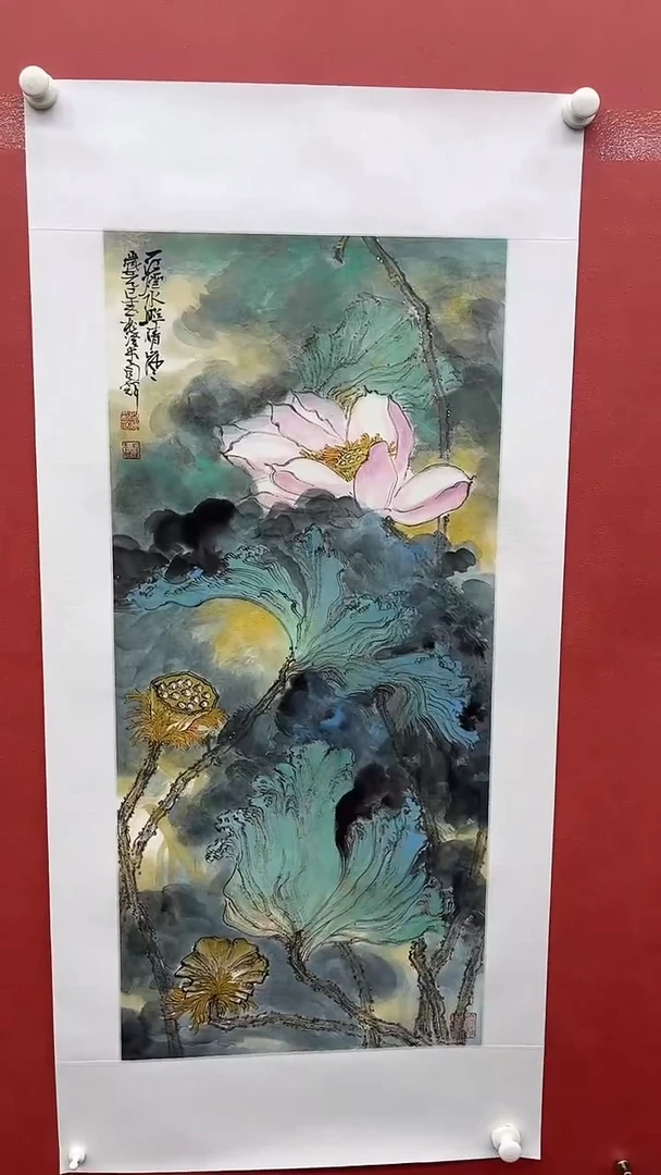 国画闫辉-4平尺-花鸟-补书