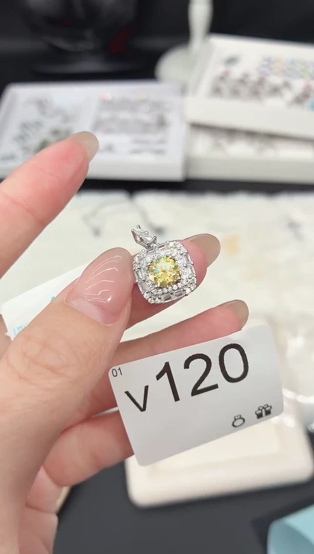 合成碳硅石925银多样性发一V120