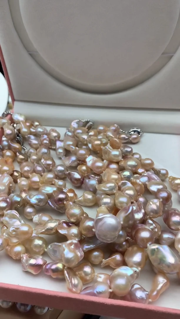 淡水珍珠未镶嵌颈饰多样性发其一