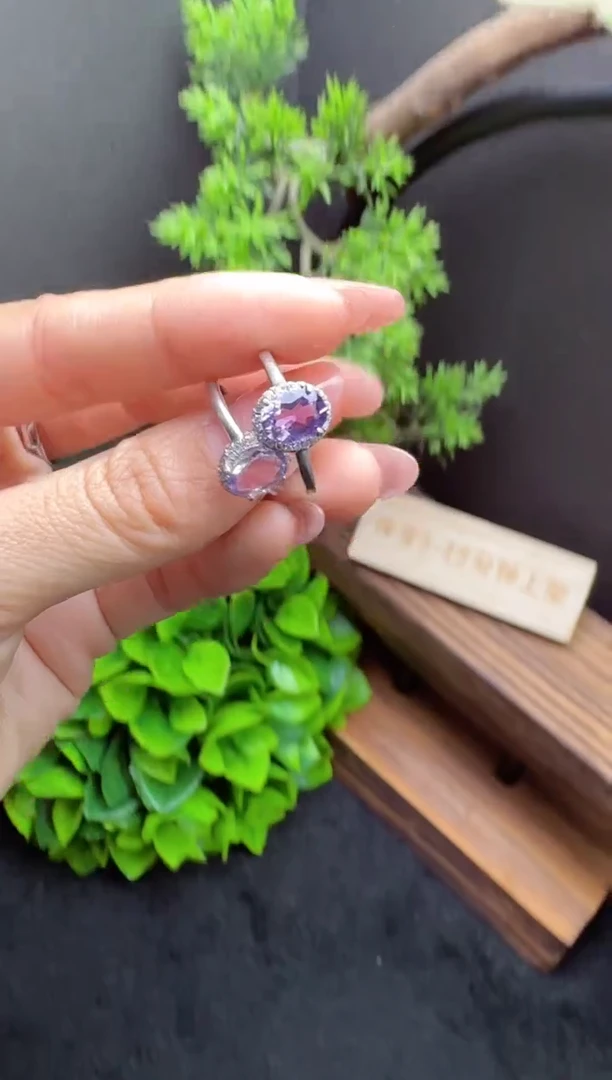 【闪购商品】水晶戒指银S925镶嵌水晶戒指