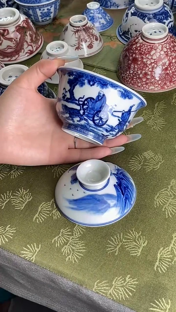 瓷片景德镇毛仔柴窑杯