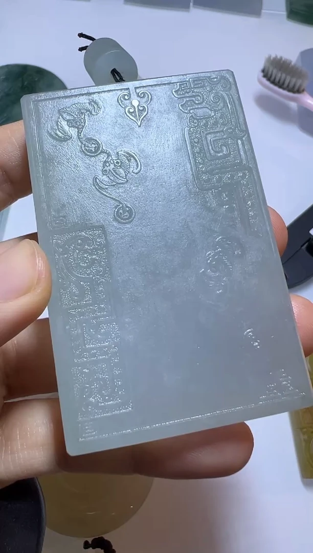 定制翡翠未镶嵌无事牌