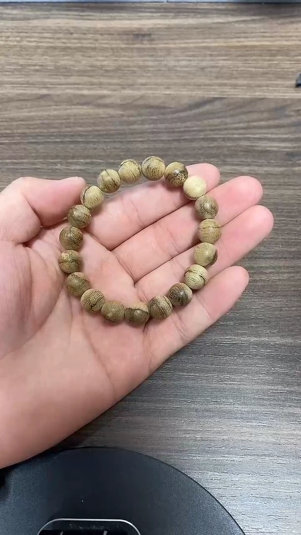 手串沉香TC07051沉香天然野达拉干花珠虎斑单圈