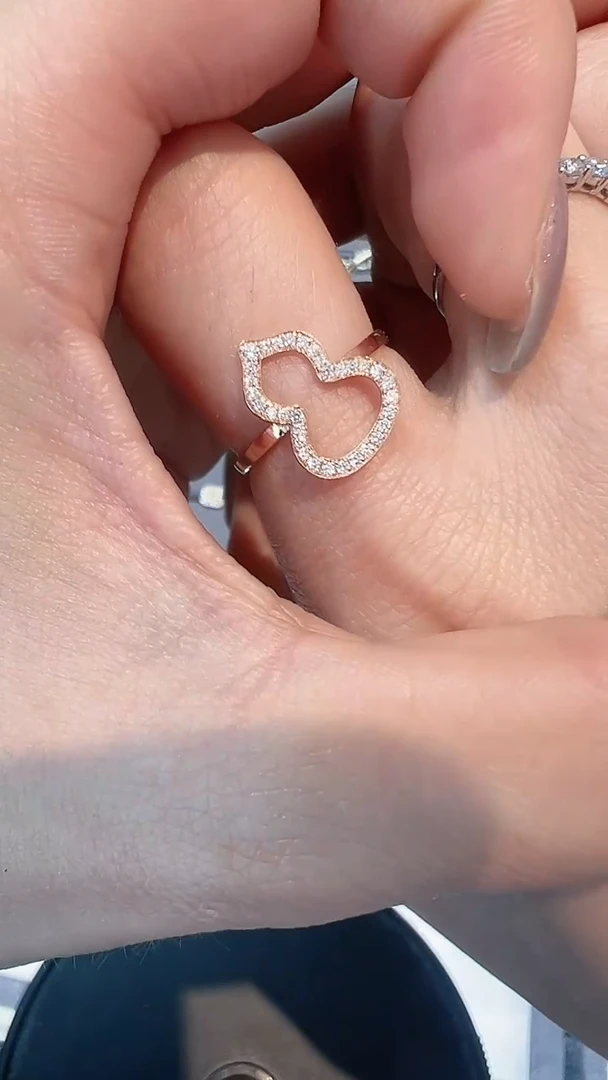 【闪购商品】钻石戒指/指环18K金镶嵌戒指