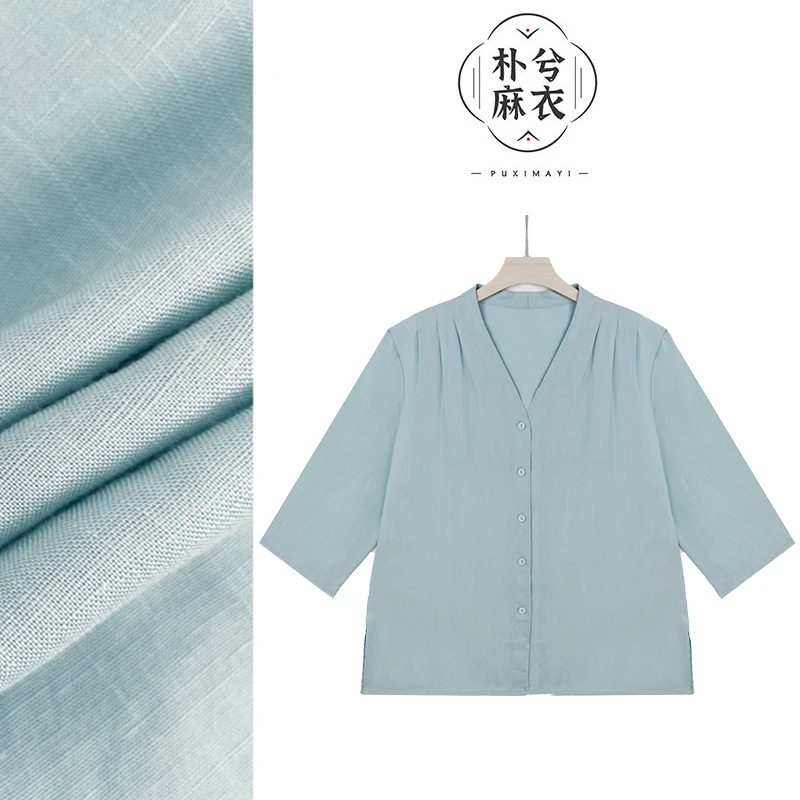 8962纯亚麻减龄汉服衬衫小衫