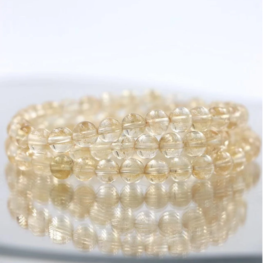 巴西黄金阿赛水晶多圈手串C3054-尺寸6.5mm-多样性发一