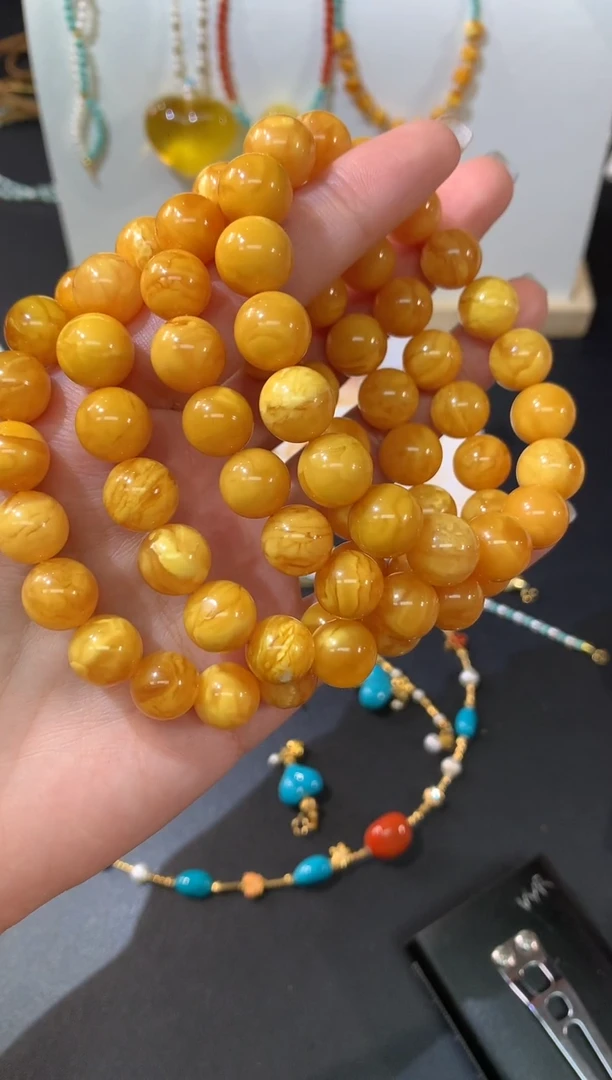 裸石蜜蜡未镶嵌手串多样性发其一A234|999