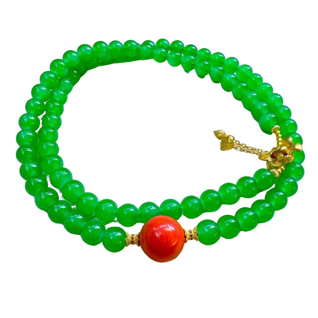 【小天总专属】E025 精美绿项链 多样性发其一