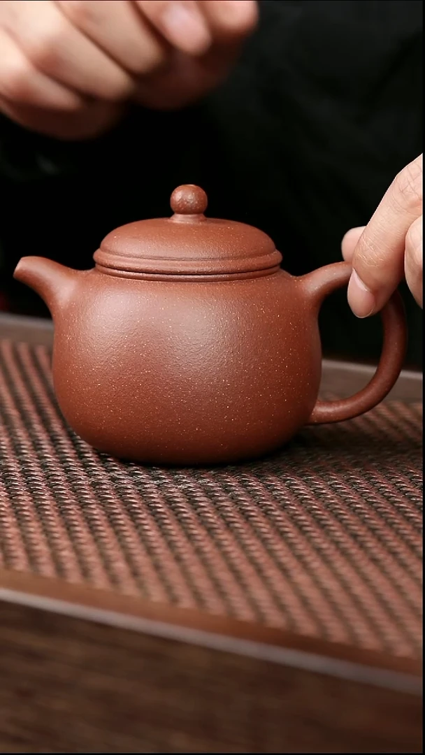 茶壶紫砂红降坡匏尊