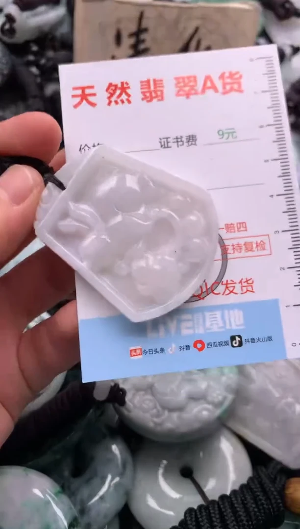 翡翠未镶嵌吊坠(不含链)1