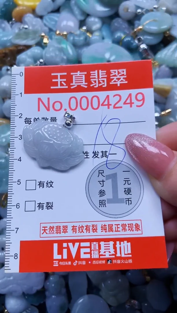 翡翠未镶嵌吊坠(不含链)4249