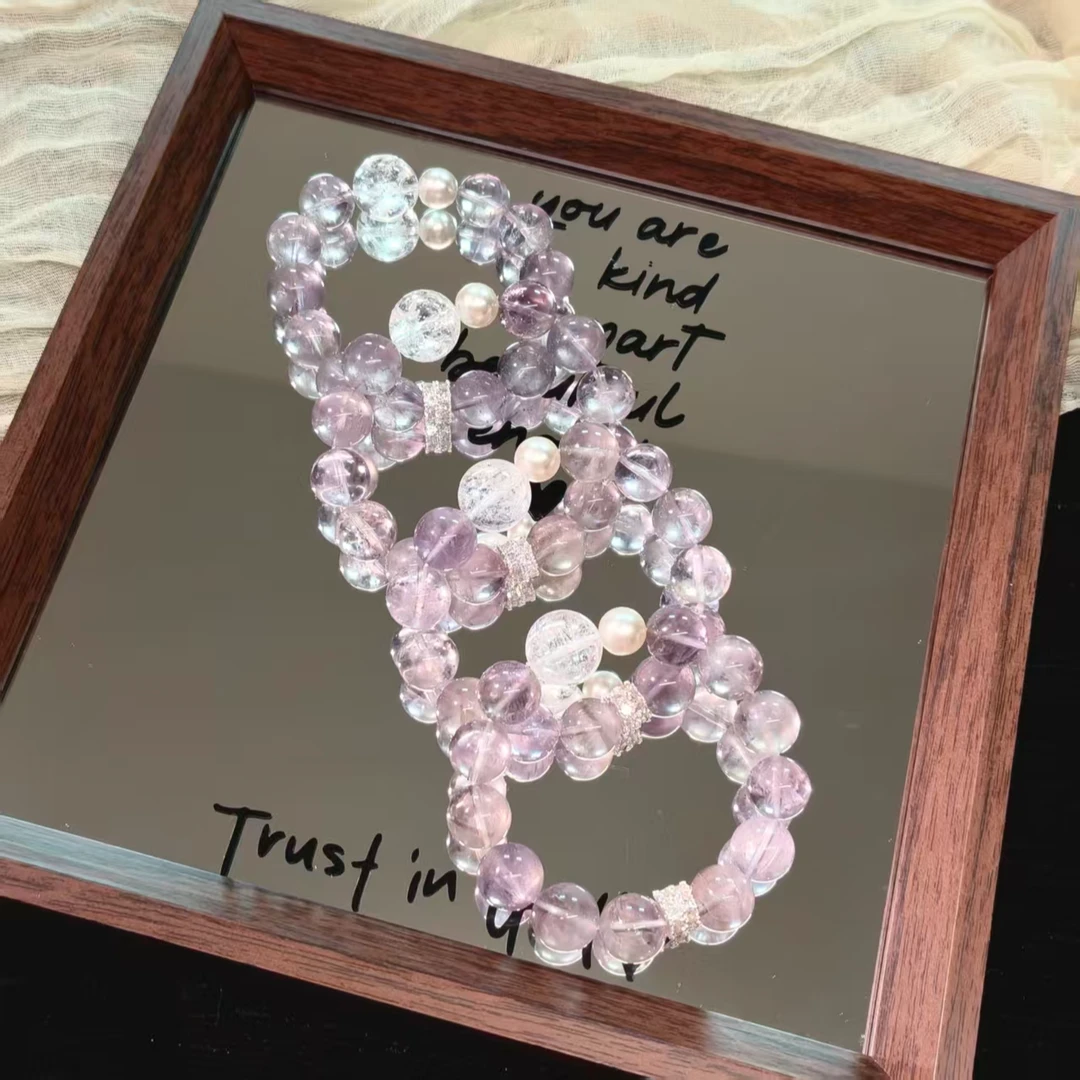 【紫芒星】紫水晶白阿塞 13mm 多样性发其一