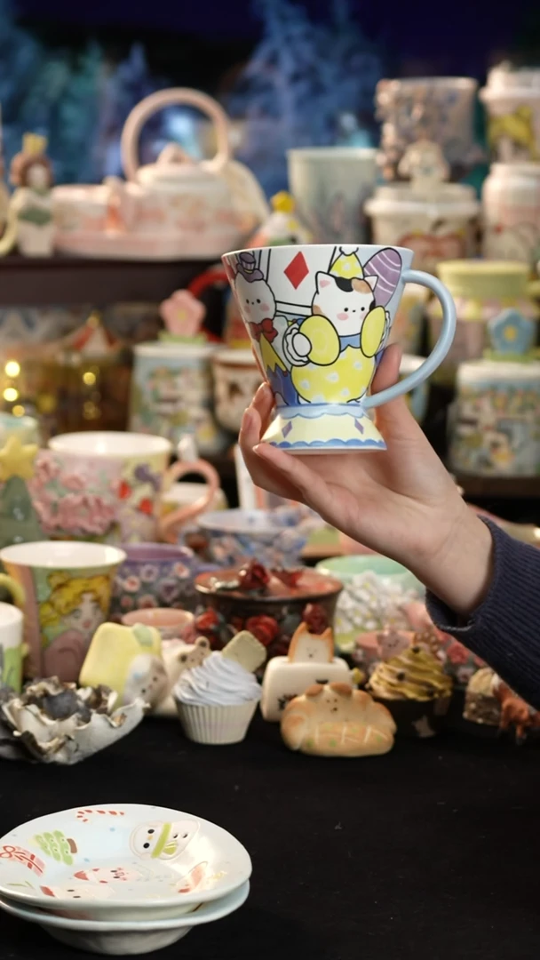 其他陶景德镇釉下彩手绘设计师款陶瓷