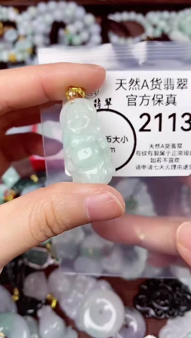 【闪购商品】翡翠颈饰未镶嵌天货A货翡翠2113