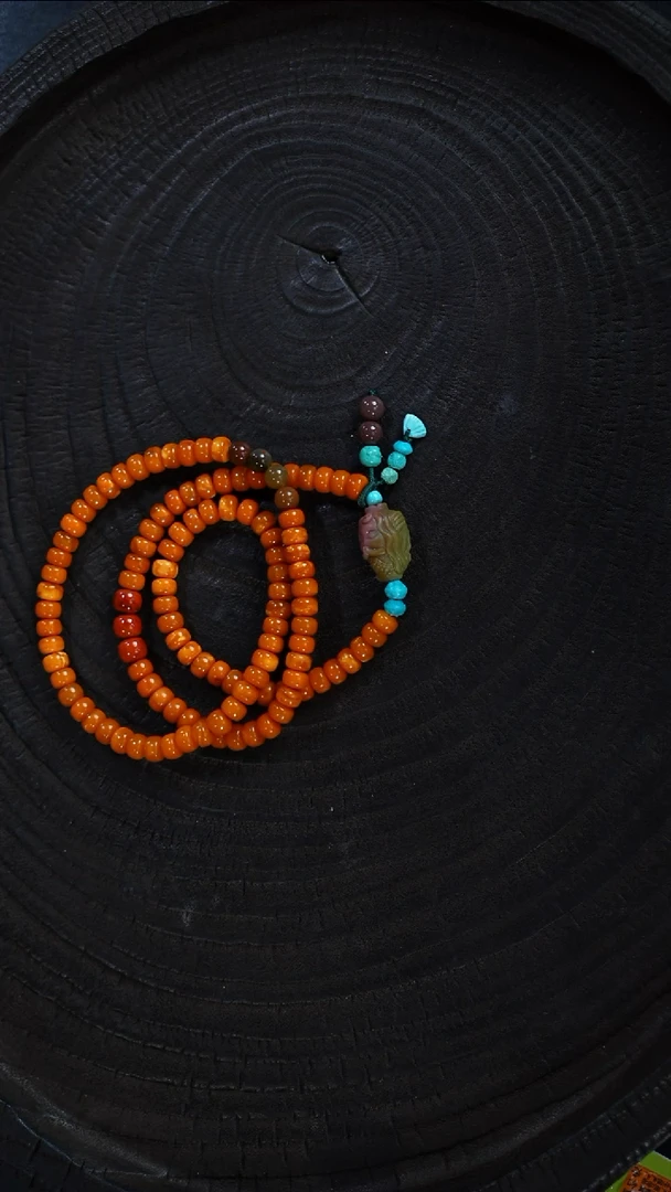 未镶嵌琥珀裸石6mm美人鱼多圈