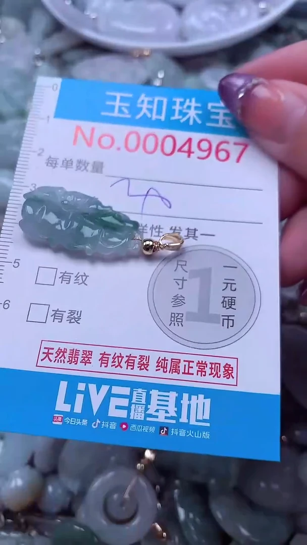 翡翠未镶嵌吊坠(不含链)4967