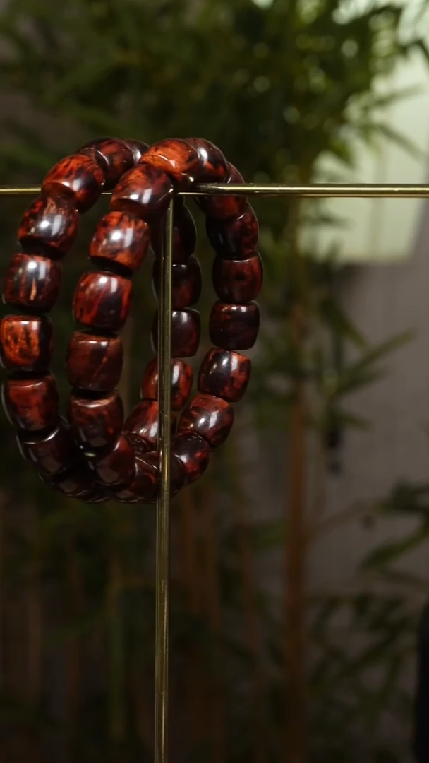 降真香无事牌海南红降1.2cm桶珠土埋虫漏