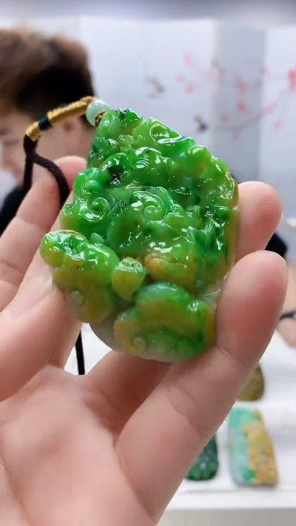 定制翡翠未镶嵌4868bb-毛货挂件71