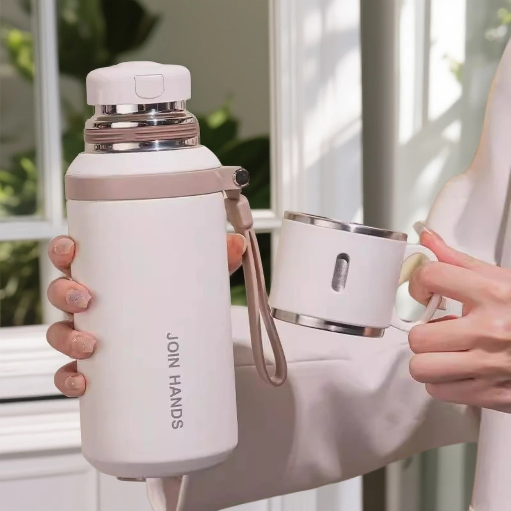 网红爆款保温杯女生高颜值316不锈钢茶杯儿童男学生上学专用水壶