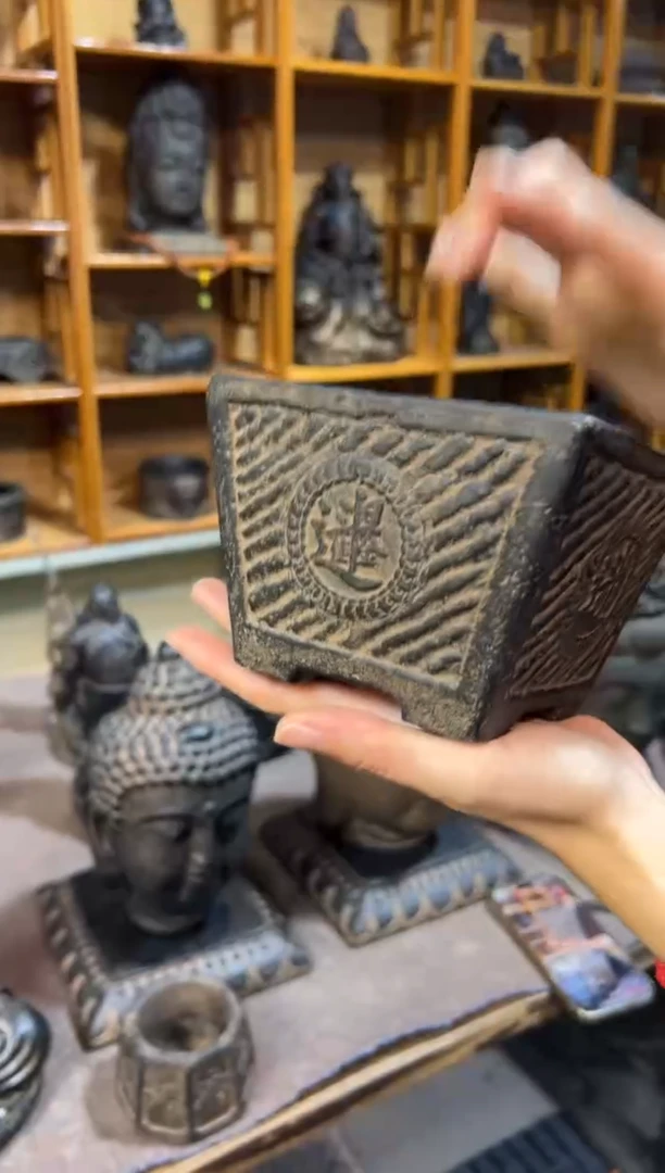 陶土【火山泥】日进斗金盆