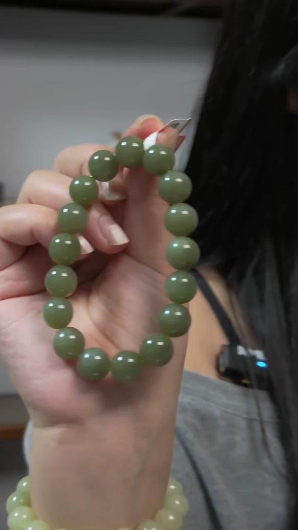 未镶嵌手串和田玉圆珠12