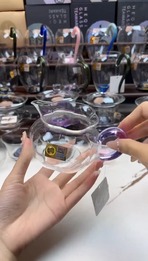琉璃手工艺品禾器 纳福公道杯 紫色