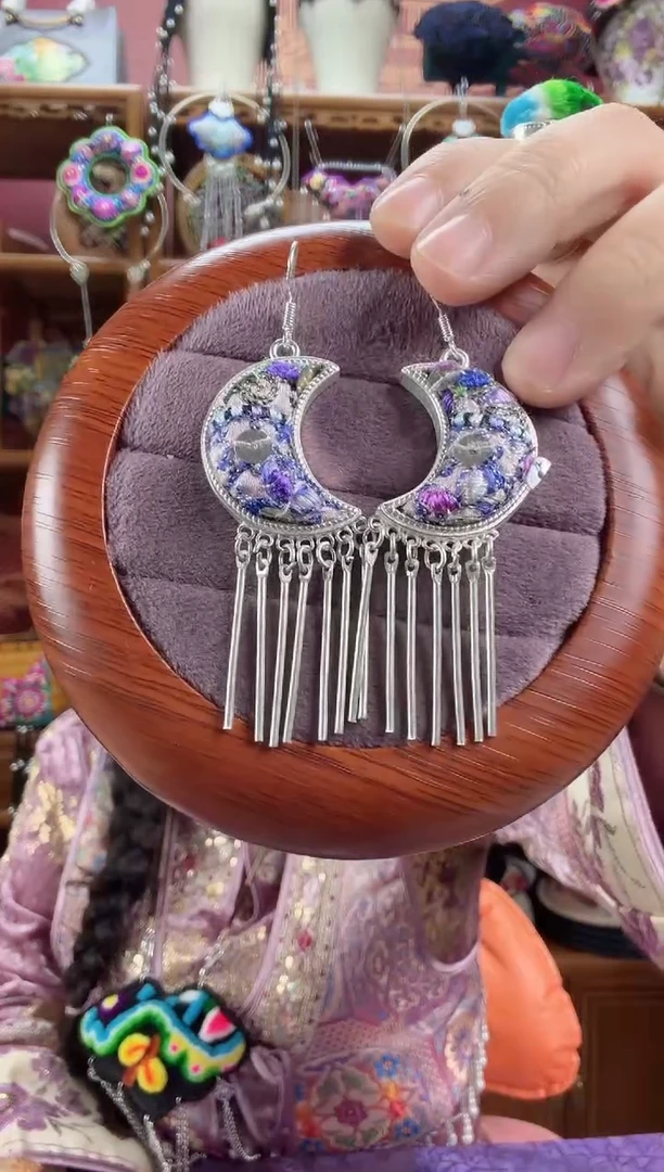 刺绣耳环17甜甜家