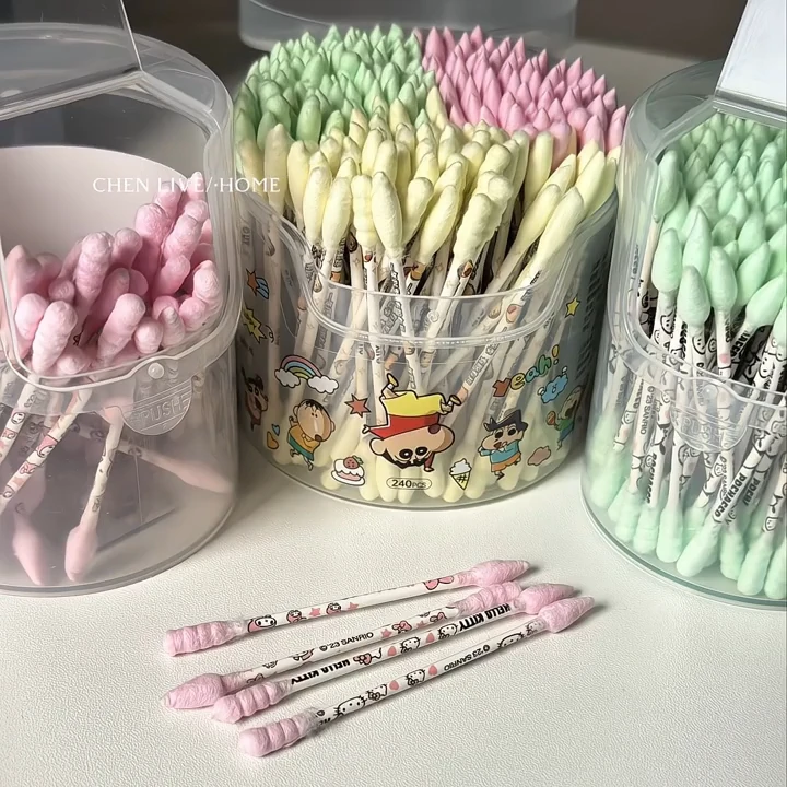 hellokitty棉签棒家用三丽鸥一次性超细无菌掏耳朵双头化妆棉签